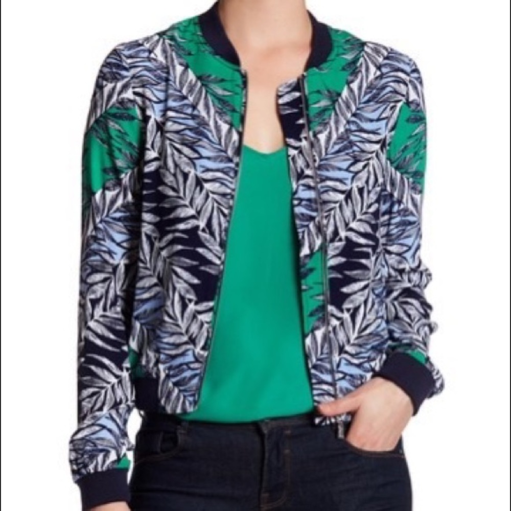 Laundry by Shelli Segal Print Bomber Jacket